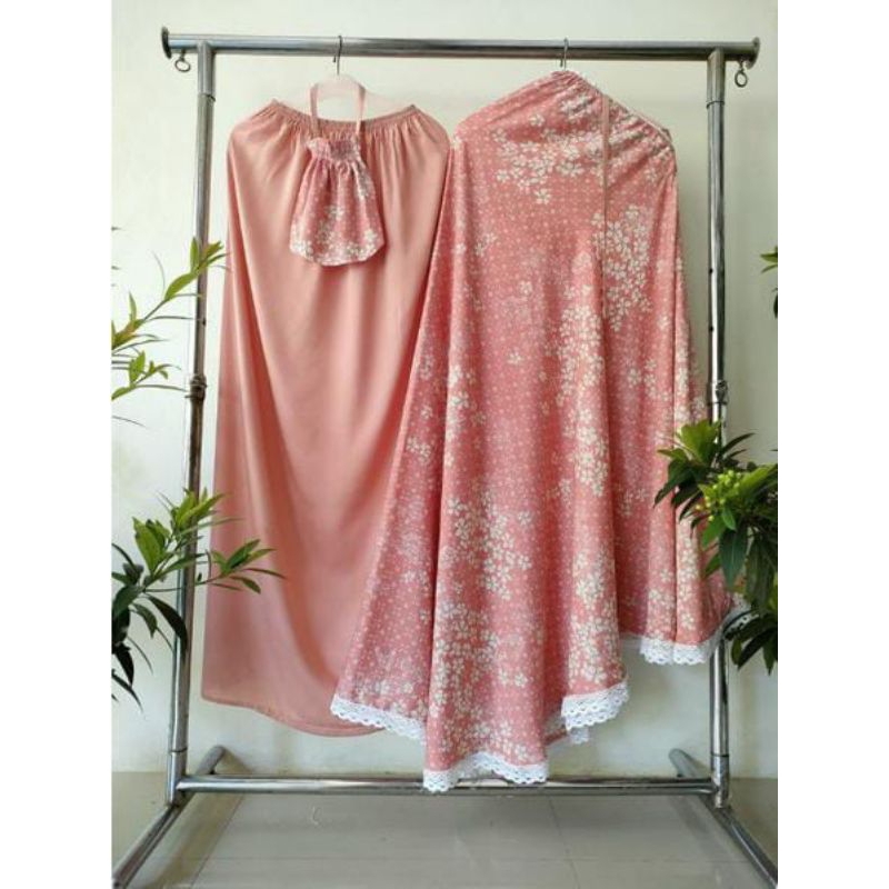 Mukena Rayon dewasa jumbo Batik series