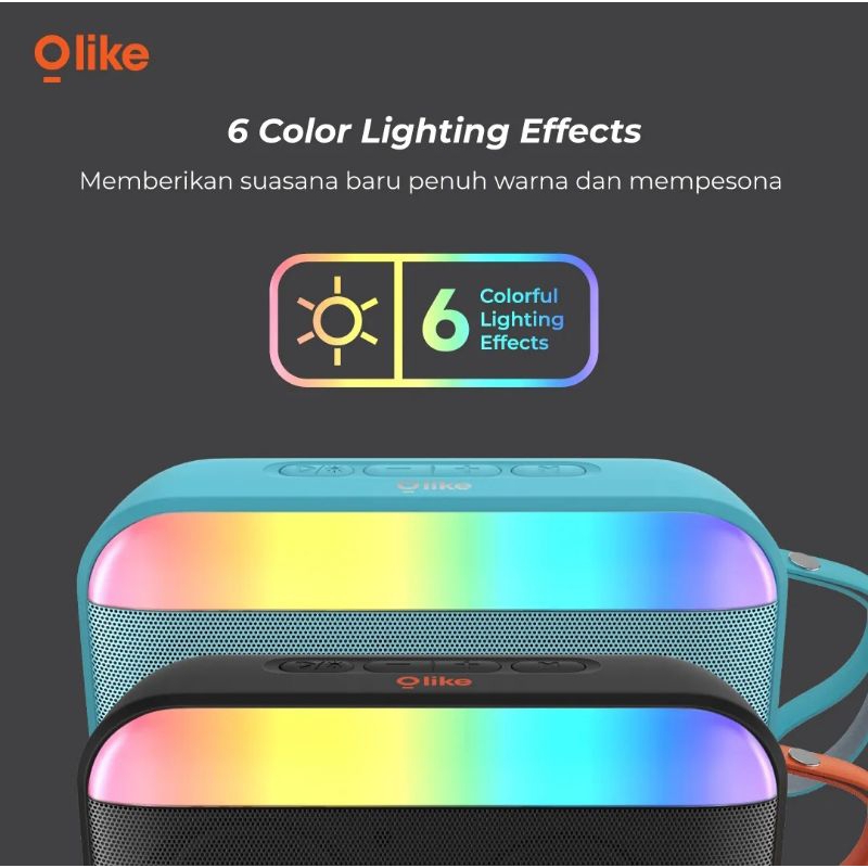 SPEAKER BLUETOOTH RGB LIGHT TWS MODE OLIKE SF4