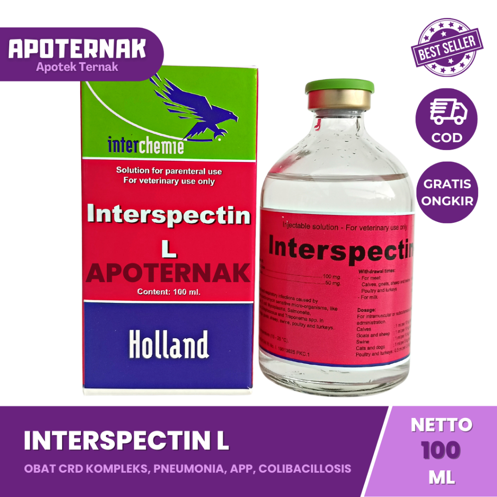 INTERSPECTIN L 100 ml | Injeksi Spectolin Spektolin | Like LS Injection &amp; Pantex Spectolin