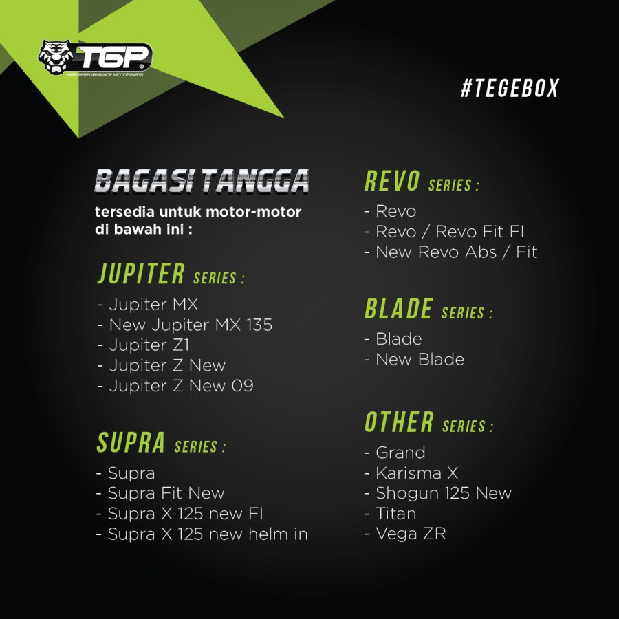 BAGASI TENGAH JUPITER Z NEW KARISMA X REVO LAMA REVO NEW FIT NEW TGP