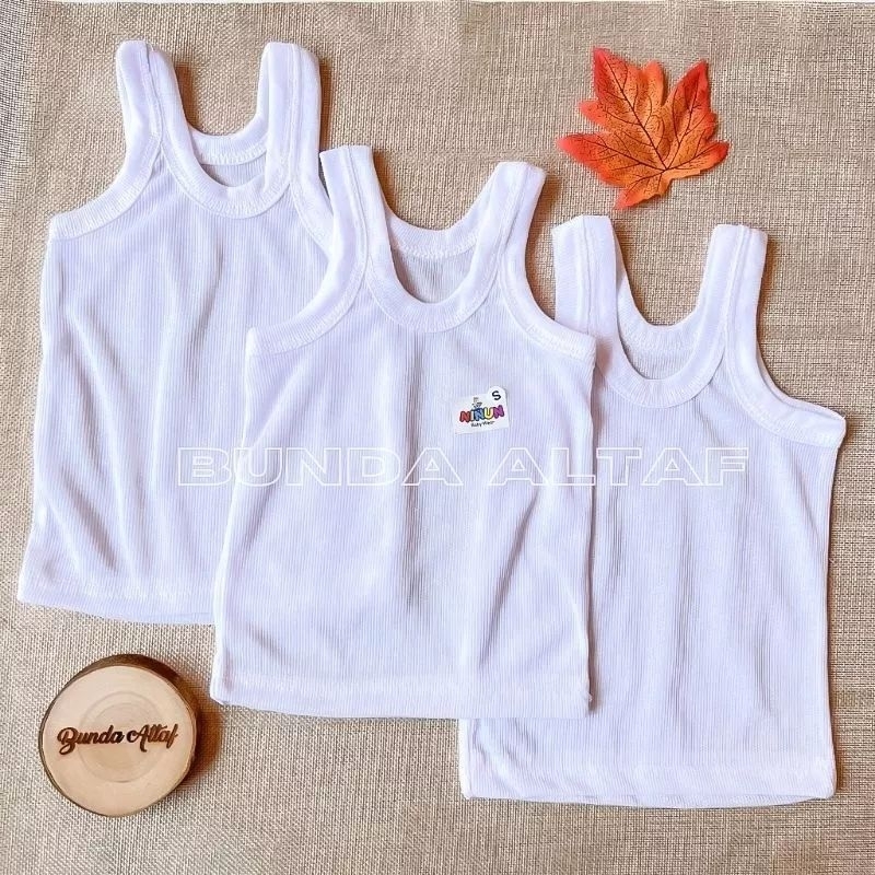 6 pcs Singlet Bayi Warna Murah S M L XL - Kaos Dalam Anak