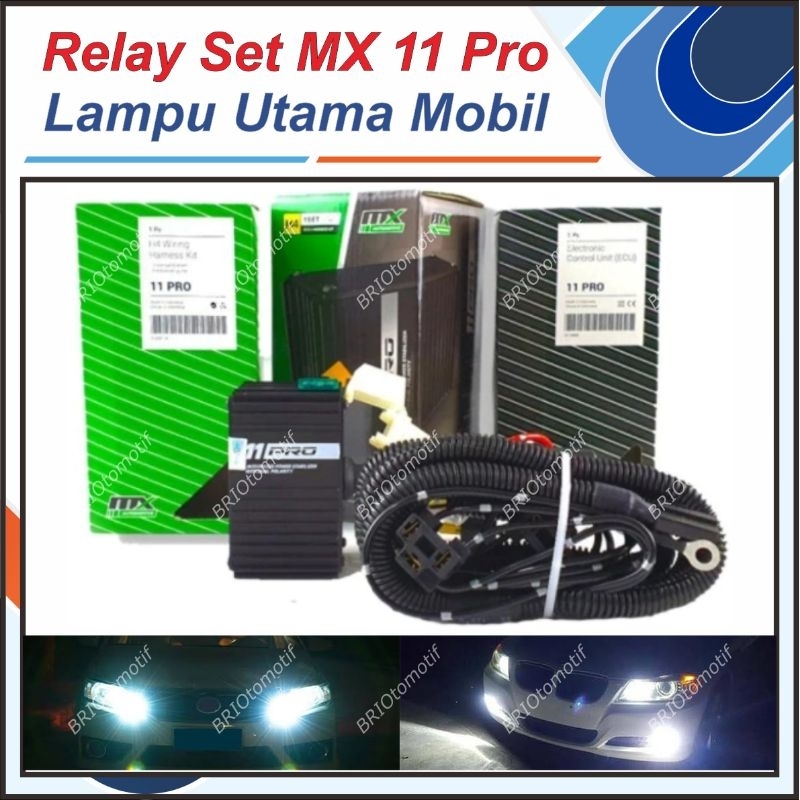 KABEL RELAY SET LAMPU UTAMA MOBIL H4 MX 11 PROFESIONAL SERIES ORIGINAL TINGGAL PASANG PAKET KOMPLIT 
