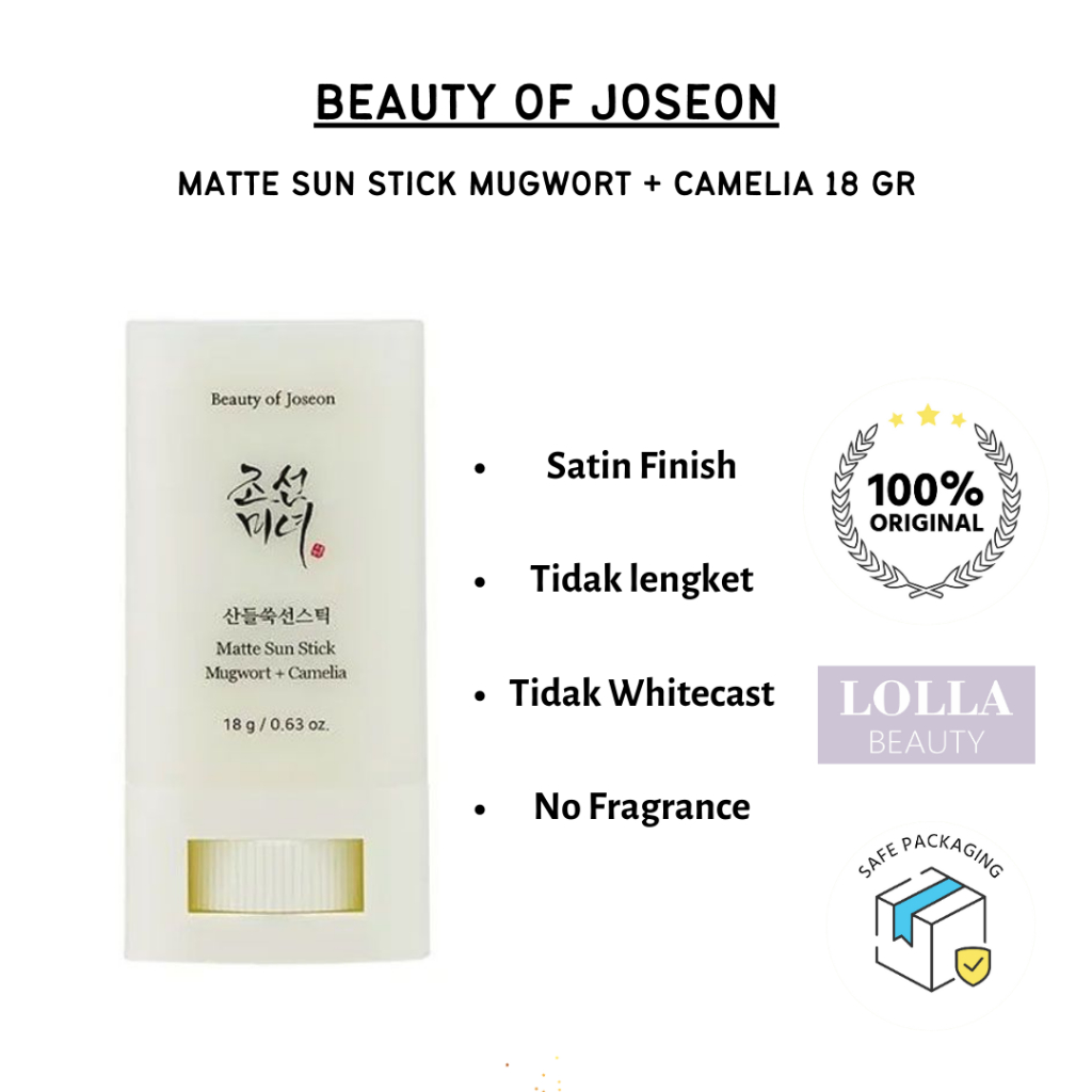 ( PROMO 7.7 ) BOJ BEAUTY OF JOSEON - Matte Sun Stick 18 gr ( EXP Mar 2026)