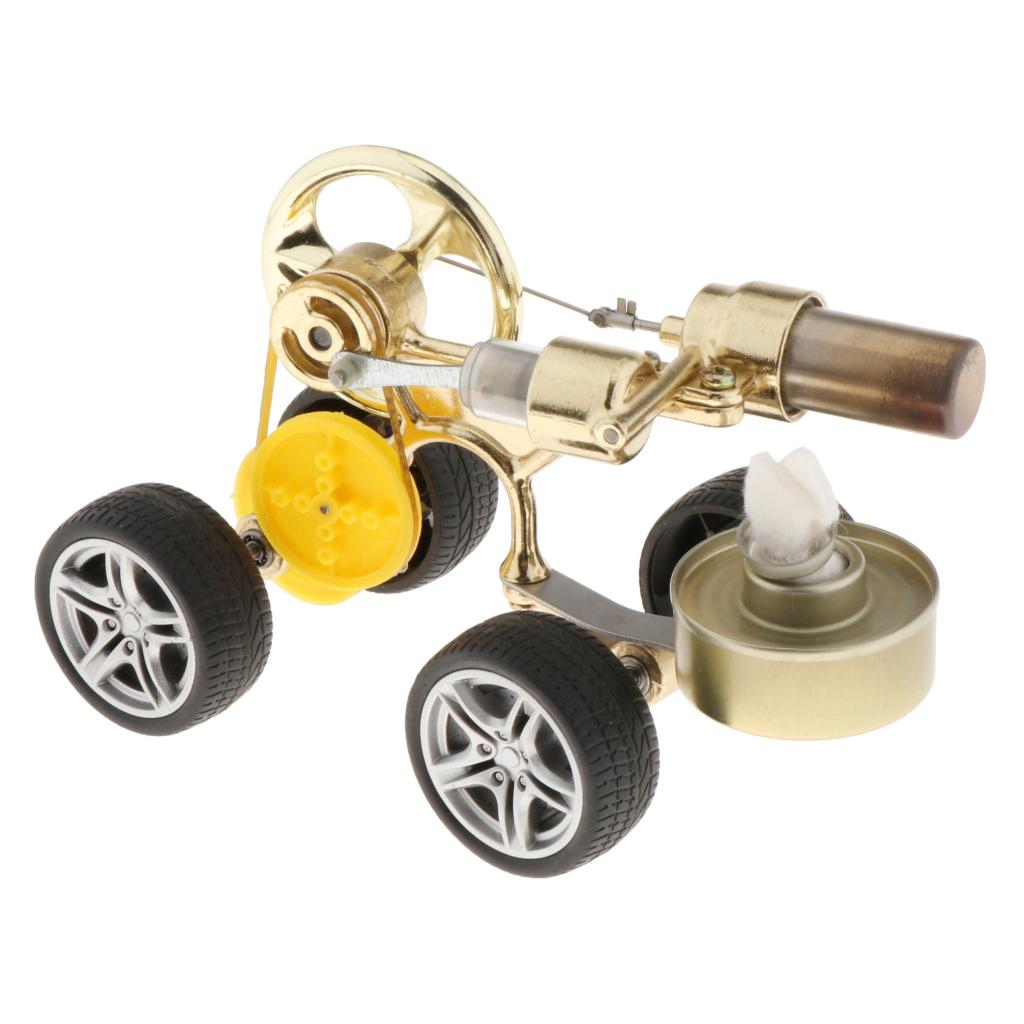 Mini Hot Air Stirling Engine Motor Model Car Vehicle Generator Edukasi Ipa Untuk Anak