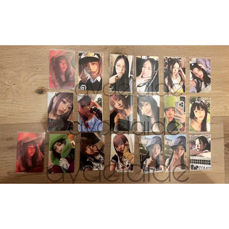 Hanni newjeans photocard pc (hanni bucket noot, hanni tinkerbell , hanni iphone)