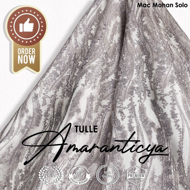 [NEW ARRIVAL] TULLE AMARANTICYA EXCLUSIVE TILE WITH STONE SEQUINS FOR WEDDING DRESS AND BALL GOWN INSPIRATION