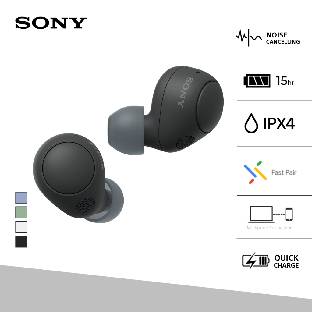 Sony Noise Cancelling Truly Wireless WF-C700N - Black