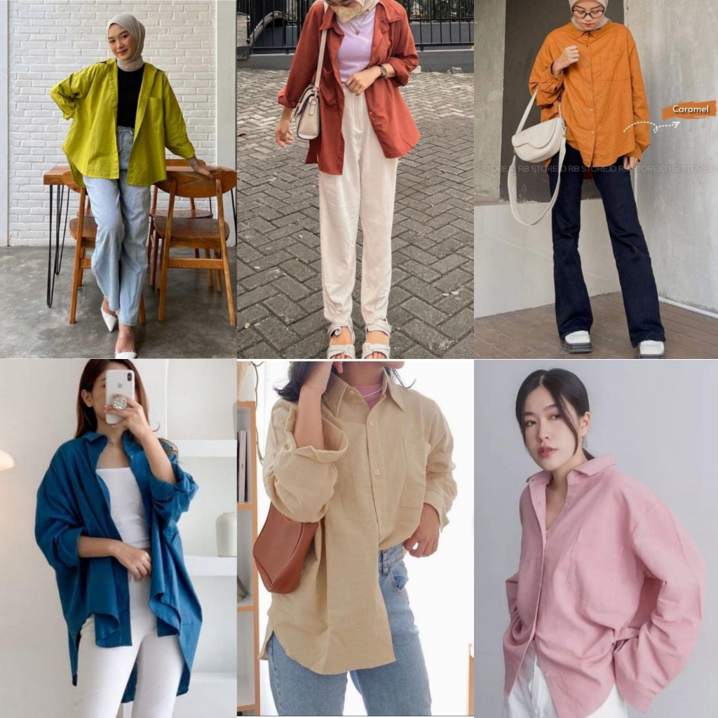 MBO KEMEJA OVERSIZED BIG SIZE WANITA BAHAN LINEN PREMIUM KUALITAS IMPORT KEKINIAN KECE MUSLIMAH 8091