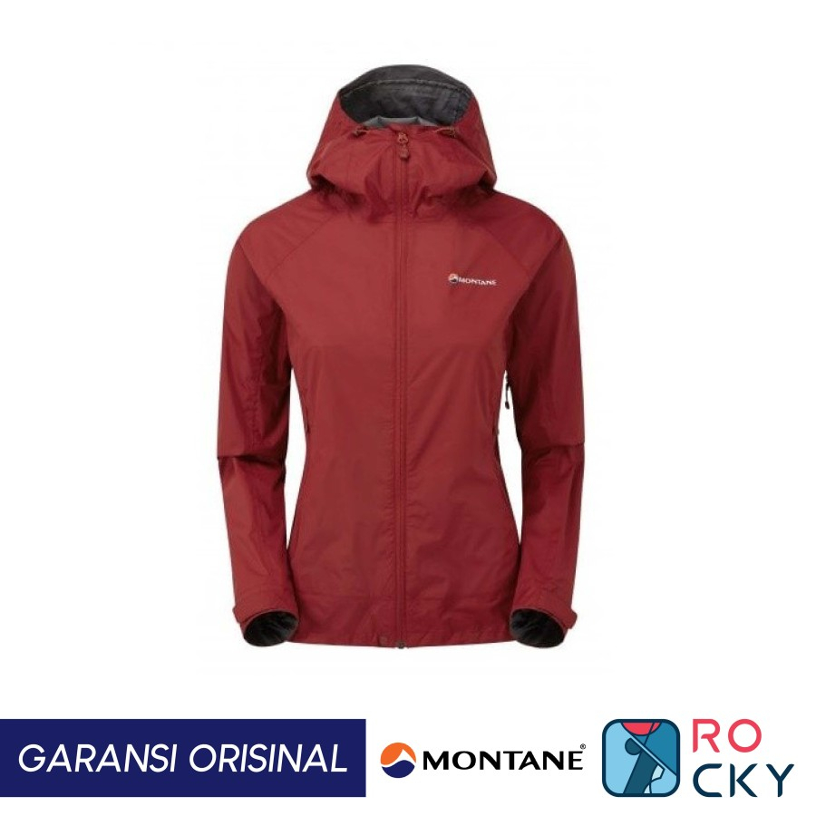 Jaket Montane Atomic Waterproof Jacket Women Color Tibetan Red