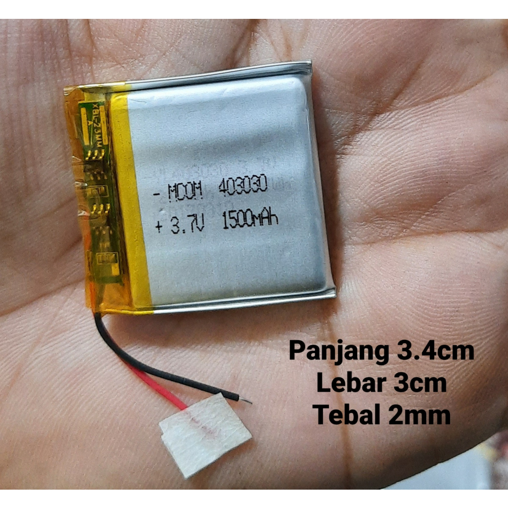 BATERAI TANAM KABEL 504060 6.4CM X 4CM / 403030 3.2CM X 3CM / 602030 3.2CM X 2CM UNIVERSAL BATTERY REMOTE KONTROL MP3 MP4 DRONE  MAINAN ANAK