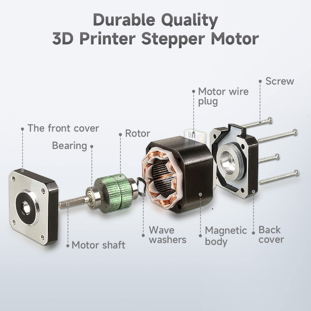 42 Stepper Motor 17HS4401 NEMA 17 42-40mm 12v 1.5a Torque 0.4 N.M For CNC 3D Printer Plus Kabel