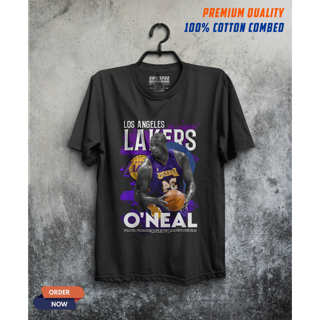 KAOS LAKERS / O NEAL / T-SHIRT DISTRO PRIA / JERSEY OLAHRAGA / BAJU PRIA / KAOS OLAHRAGA / NBA / BAS
