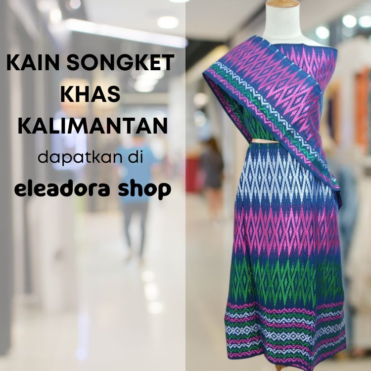 Kain Songket Khas Kalimantan - Motif Zig Zag
