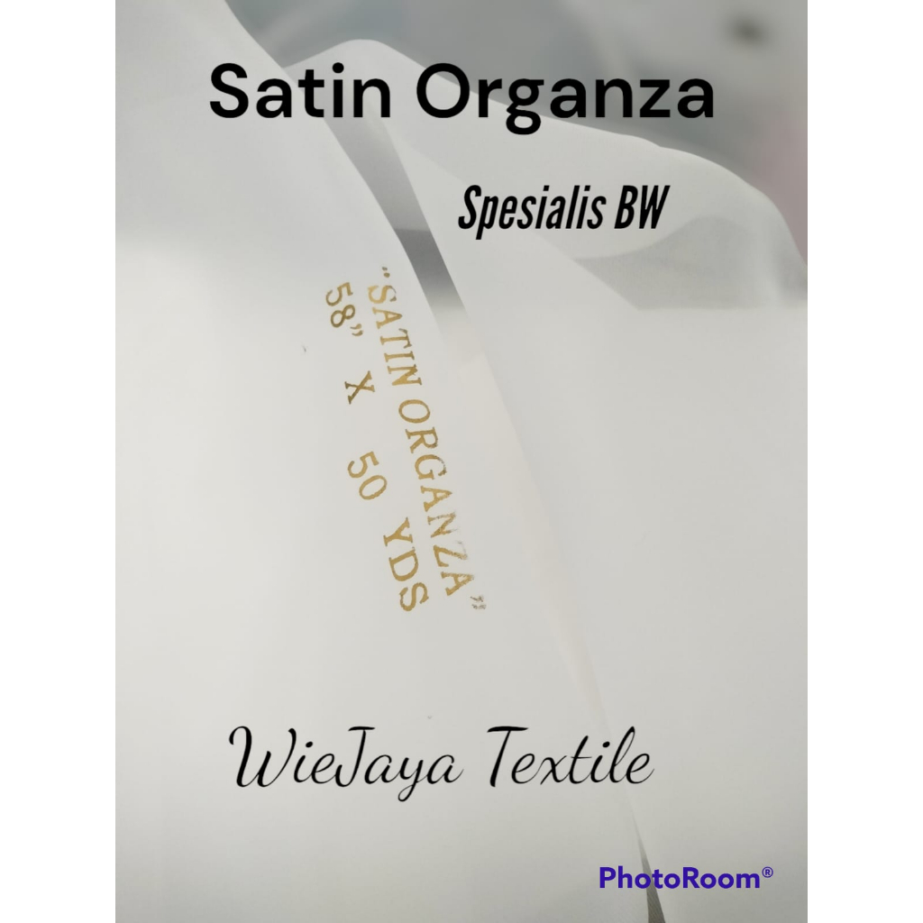 Kain Satin Organza Murah Kualitas Grade A .. Khusus warna BW ... Cocok utk Aplikasi, Kerudung, Baju , untuk disublim, Printing