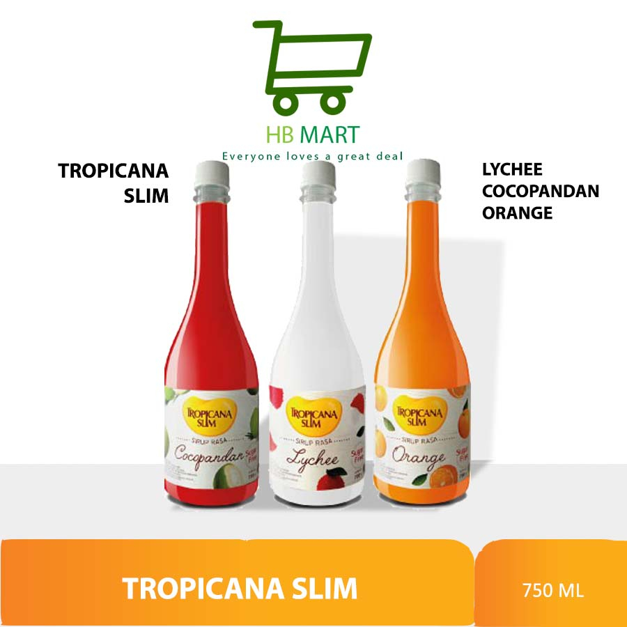

Tropicana Slim Sirup ADA 3 Rasa (Orange, Leci, & Cocopandan) PILIH