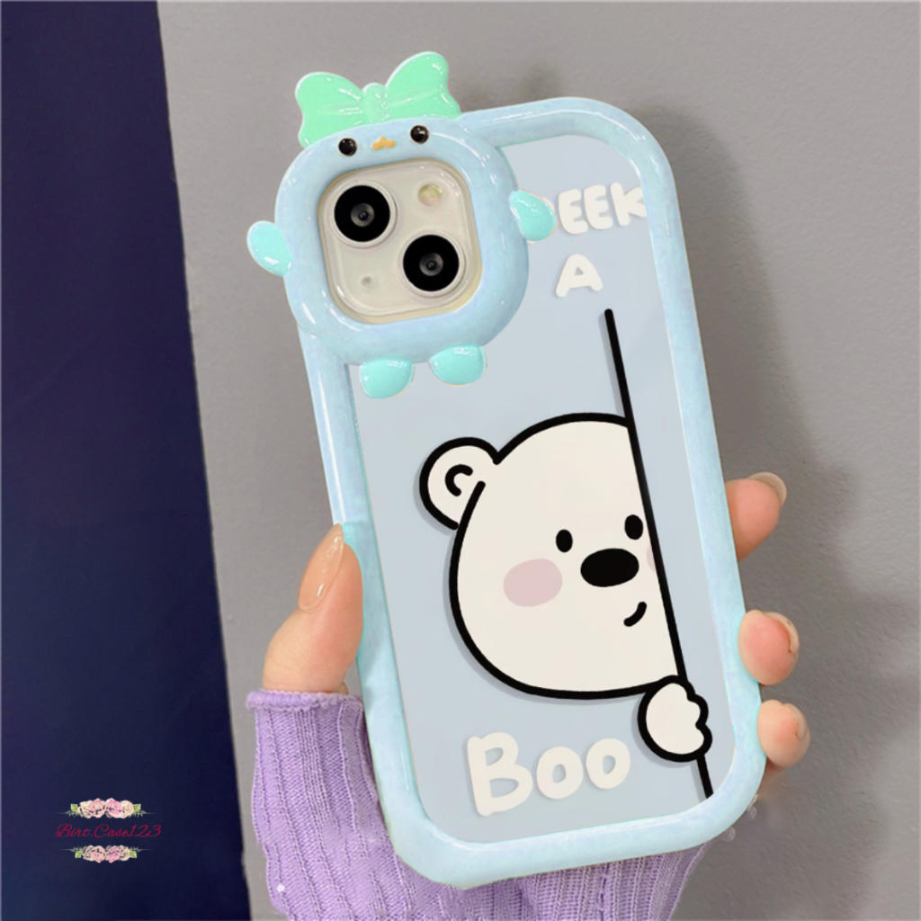 CUSTOM SOFTCASE PITACU FRAME KARAKTER CUSTOM BOO FOR VIVO Y12 Y15 Y15 Y16 Y50 Y35 Y75 Y21S Y91 Y95 Y91C S15 V25 V25E S15E T1 PRO BC7705