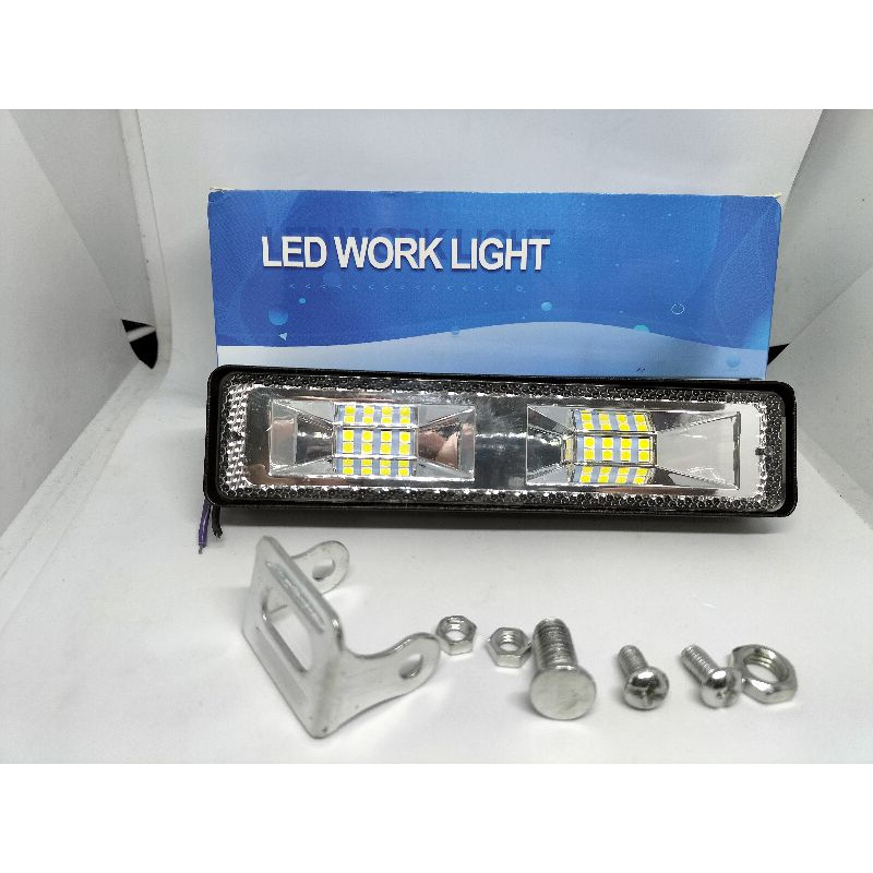 Lampu Tembak Foglamp 20Watt LED Cree Light Bar Sorot Tembak Slim 20 Mata Motor Mobil