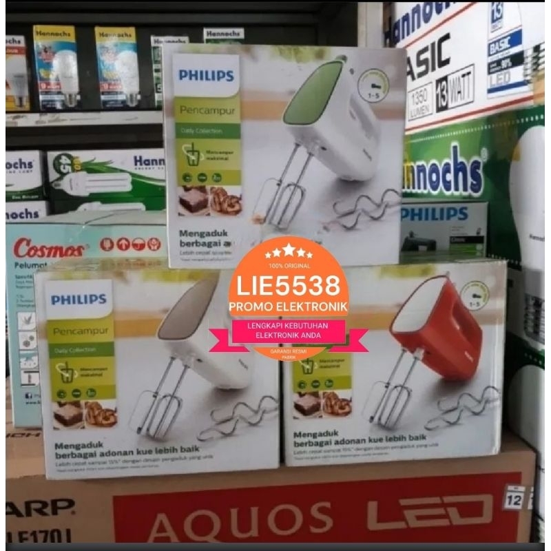 Hand Mixer PHILIPS HR 1552 / HR1552 GARANSI RESMI