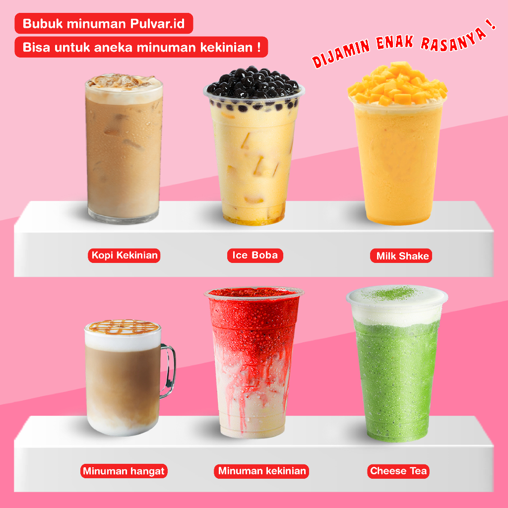 BUBUK MINUMAN RASA / BUBUK MINUMAN 250G / SERBUK MINUMAN 250G / BUBUK MINUMAN BOBA / BUBUK MINUMAN KEKINIAN 250G / SERBUK MINUMAN KEKINIAN