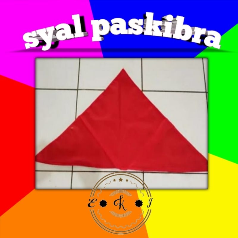Syal Slayer Paskibra Merah Polos Bijian Paskibra