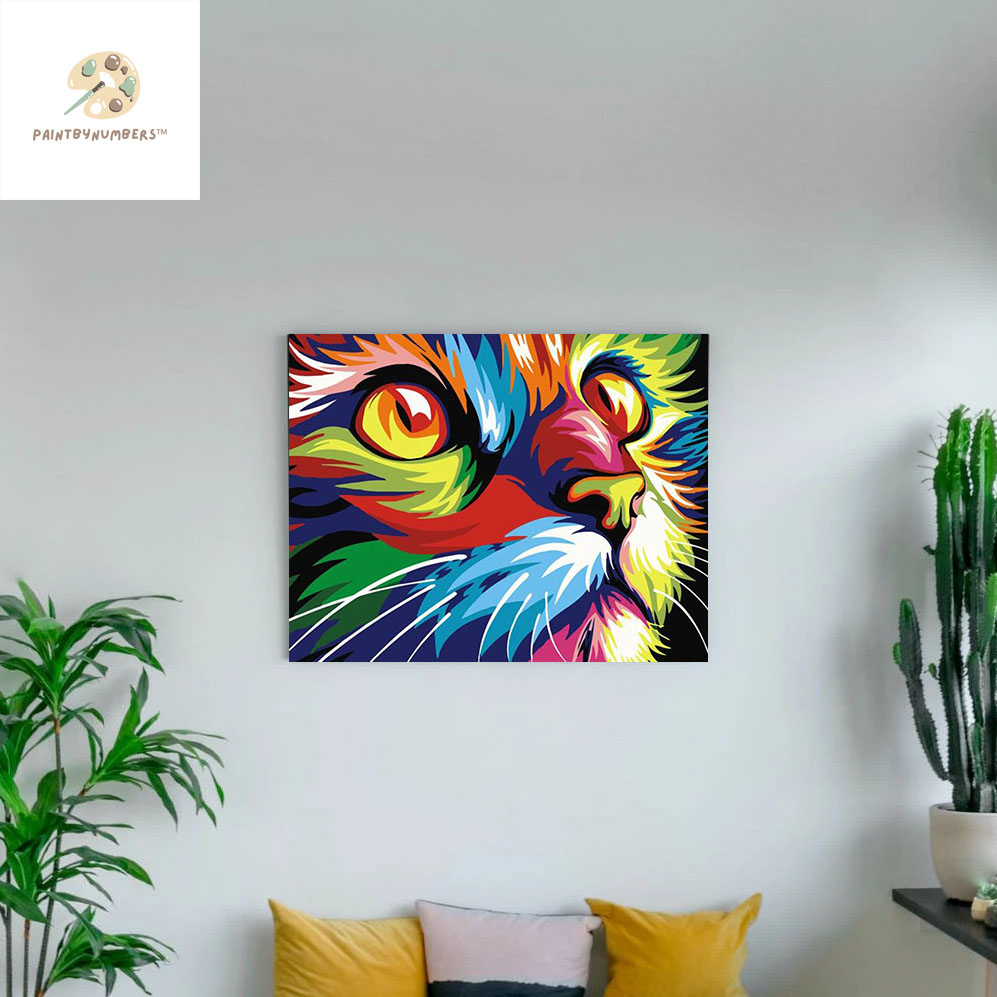 

Paint by Numbers Kit 40 x 50 cm - DIY Painting Kit 40 x 50 cm - CAT PAINTING 40 x 50 cm - by PaintbyNumbers™