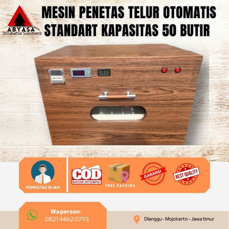 MESIN PENETAS TELUR OTOMATIS STANDART KAPASITAS 50 BUTIR