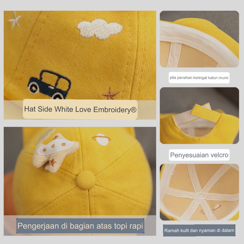 Topi Baseball Anak Bayi Model PLANE Import / Baby Baseball Hat CAR SERIES