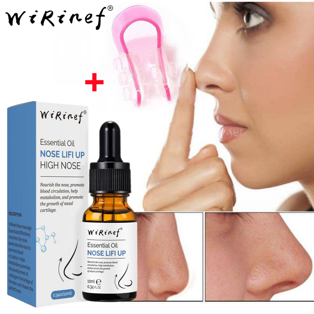 WiRinef Alat Nose lift Up Minyak Hidung 10ml  Alat Pemancung Hidung dan Pengurangan Hidung Hasil Alami Permanen dan Aman Nose lift Up Essential Oil (Free Nose Up  Clipper)