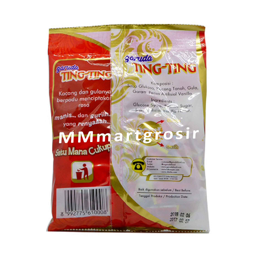 Permen Garuda Ting-Ting / Permen Kacang / Permen Gula Rasa Kacang / 125gr