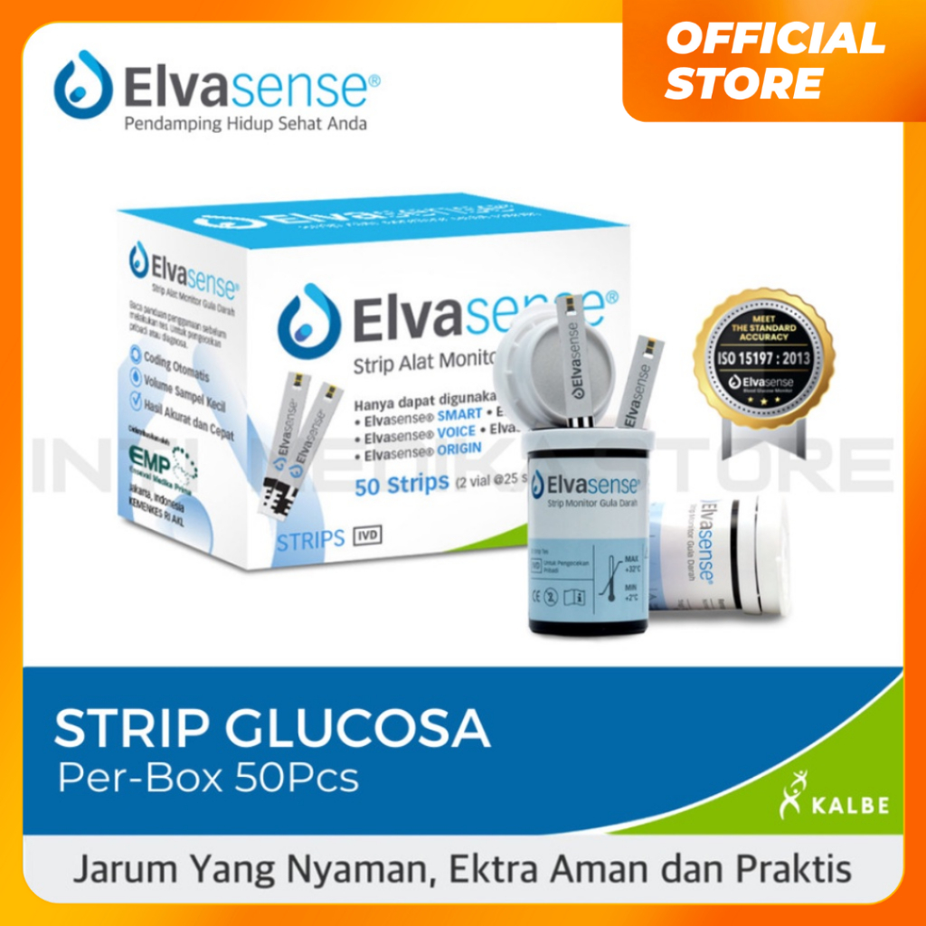 ELVASENSE - Strip Cek Gula Darah / Strip ALat Monitor Gula Darah