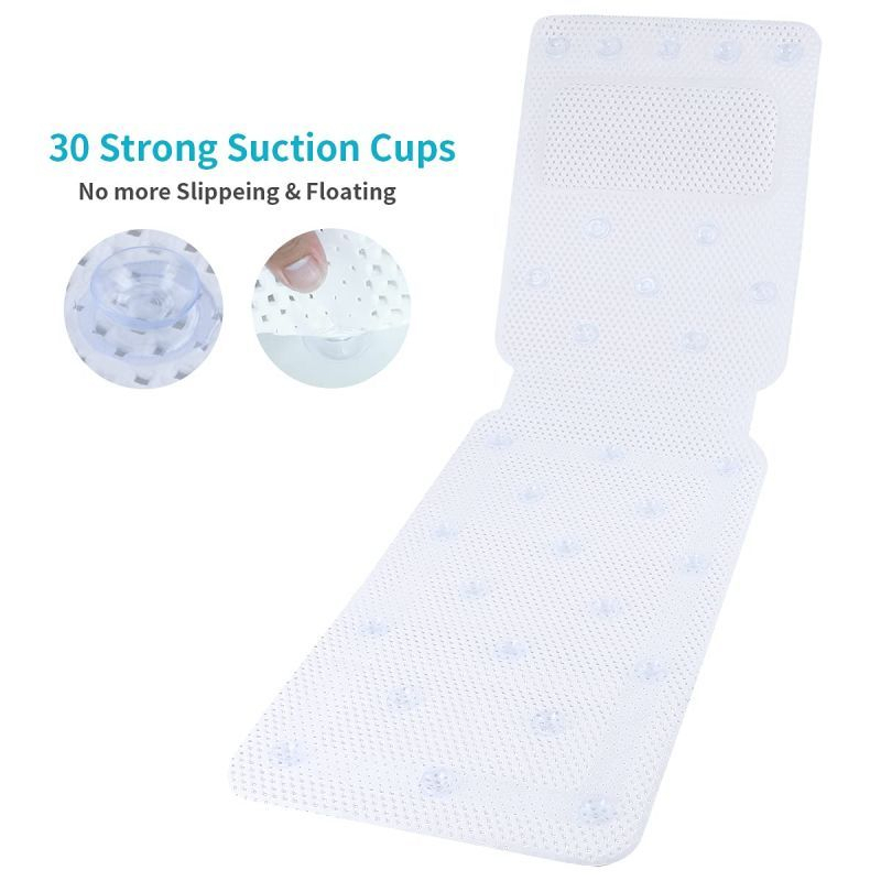 36*125cm Bathtub Mat Anti-slip alas bathub anti slip Keset Bathtub Bathroom Mat With Suction Cups Hollow Out