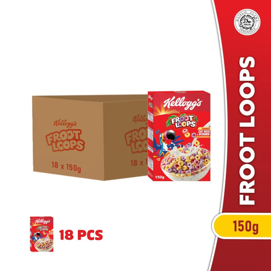 

[CARTON DEALS] Kelloggs Froot Loops 150g x 18pcs