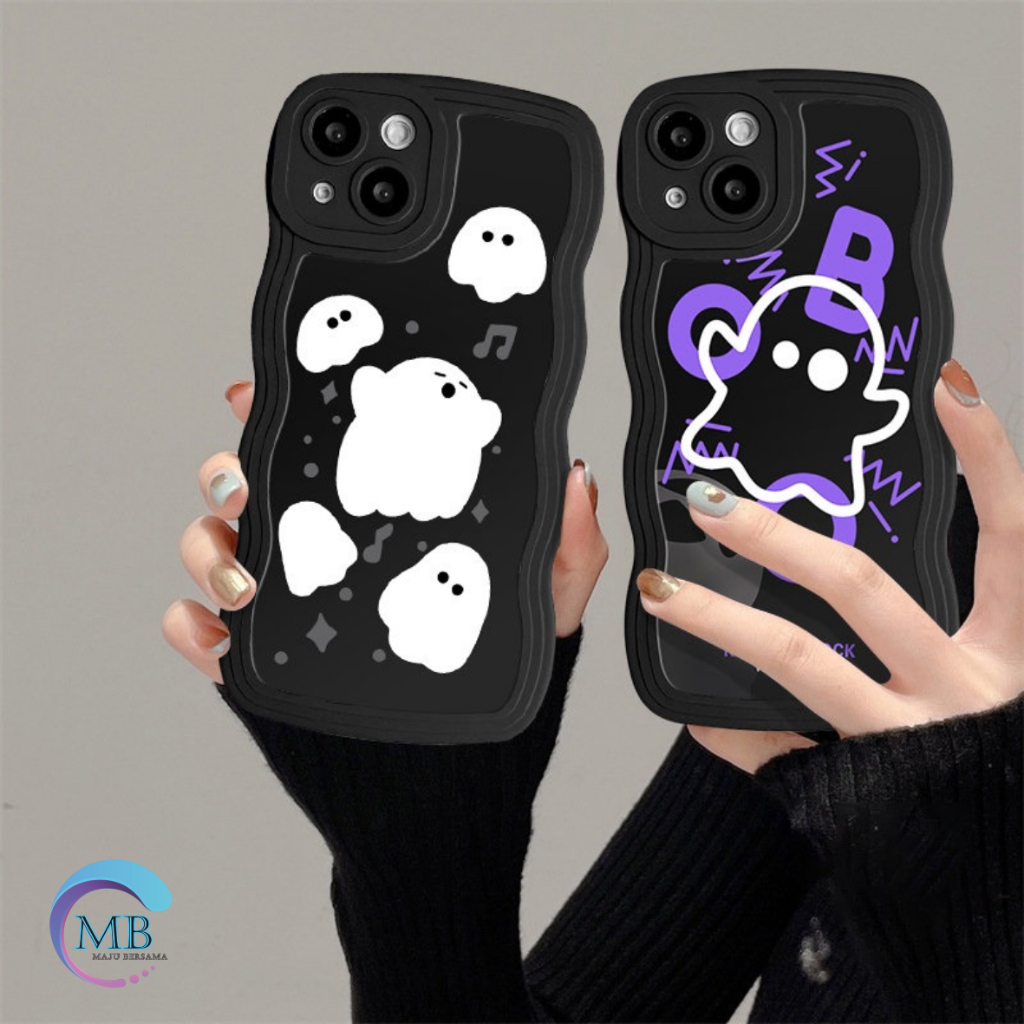 SS816 SOFTCASE CASE TPU GHOST CARTOON FOR INFINIX SMART 5 6 HOT 9 10 11 12 PLAY 11S NFC 12I 20 20I 20S NOTE 11 12 G96 30 30 PRO MB4678