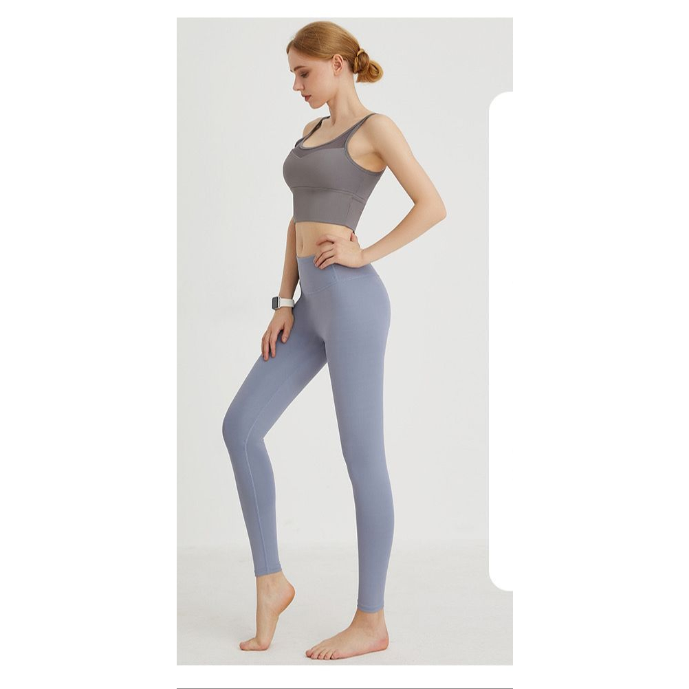 Celana Legging Panjang Pinggang tinggi kurus membentuk yoga perut langsing WT01