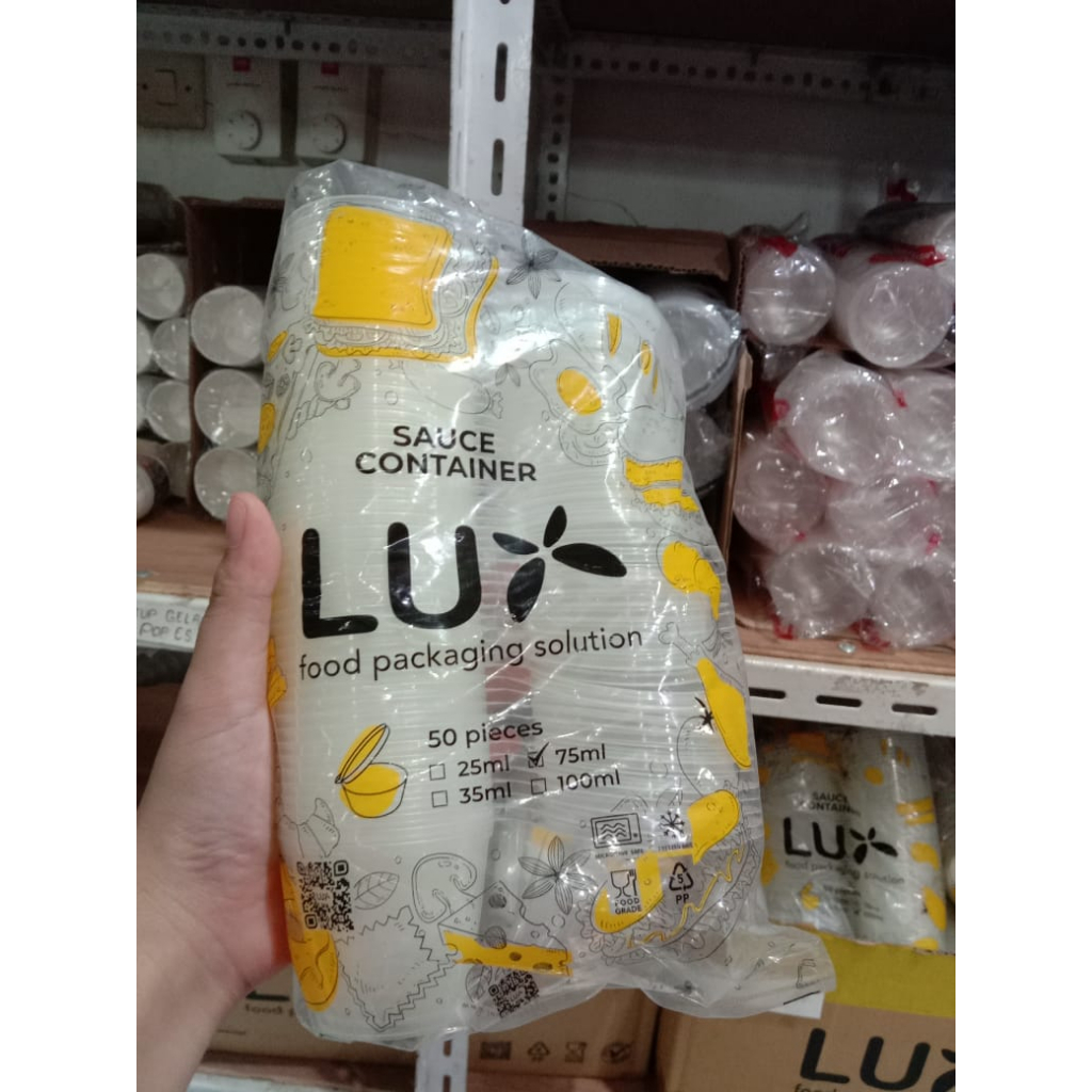 Tempat Sambal Saus / Cup Sambal Saus / Sambal Sauce Container Lux 75ml 50 pcs