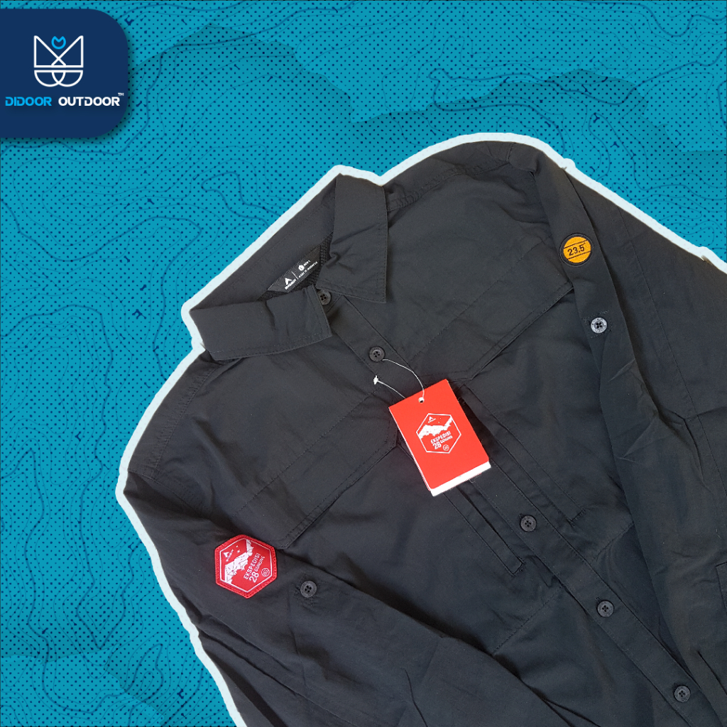 KEMEJA PANJANG MOTION TREX-X28 - HITAM-