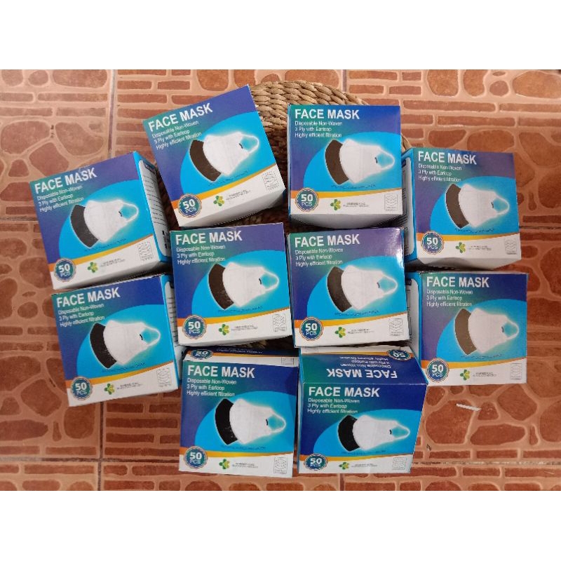 MASKER DUCKBILL HITAM/PUTIH/WARNA