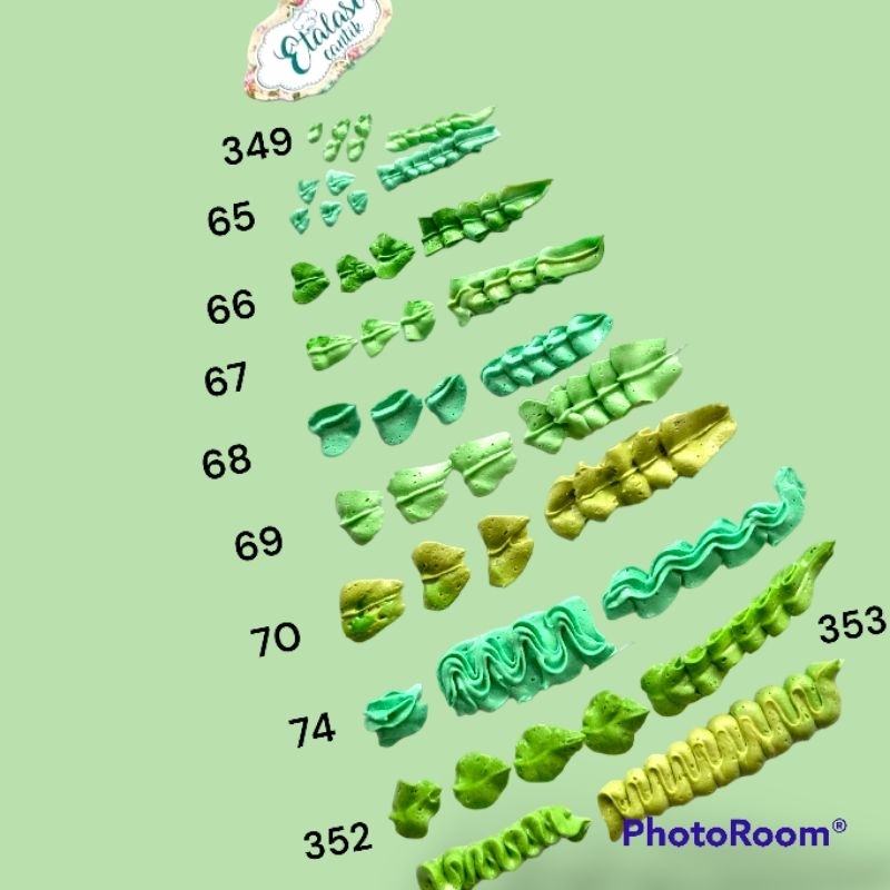Spuit Daun IMPORT /icing piping daun / Spuit #352 /leaf icing piping  spuit wilton kw