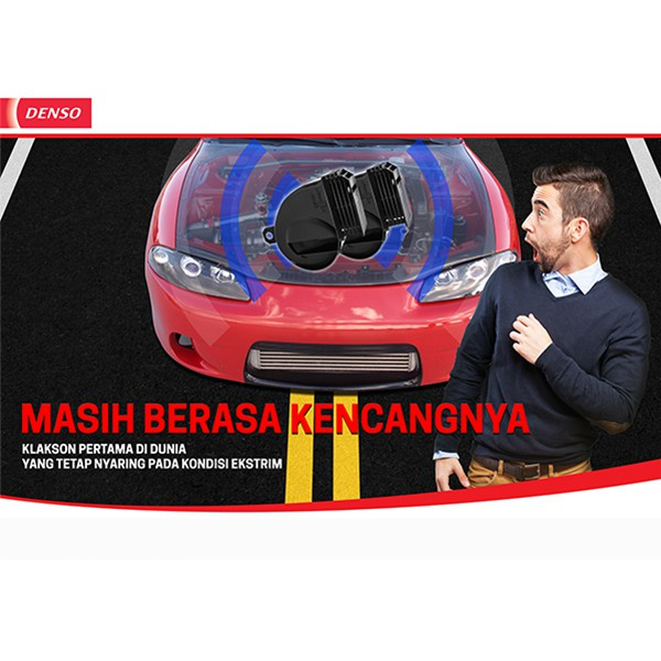 Klakson Keong Denso Waterproof + Relay Original Disc Stereo Mobil 12V Klakson Denso Calya Mobilio Avanza Jazz Xpander Datsun Livina