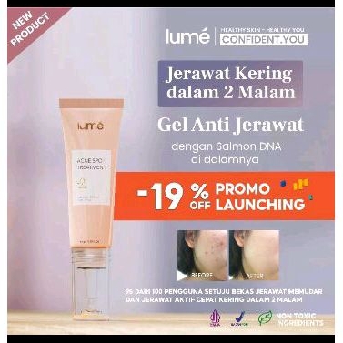 New! LUME Acne Spot Treatment 10 gram | Obat Jerawat Lumecolors Sleman Jogja Yogyakarta