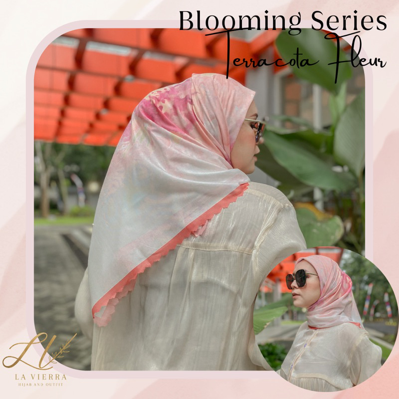 La Vierra Blooming Series Signature Scarf Hijab Segiempat Printing