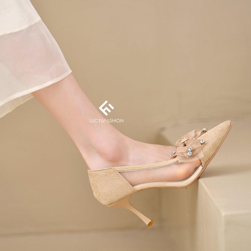 9023 Women High Heels Import Sepatu Hak Pesta Murah Kekinian