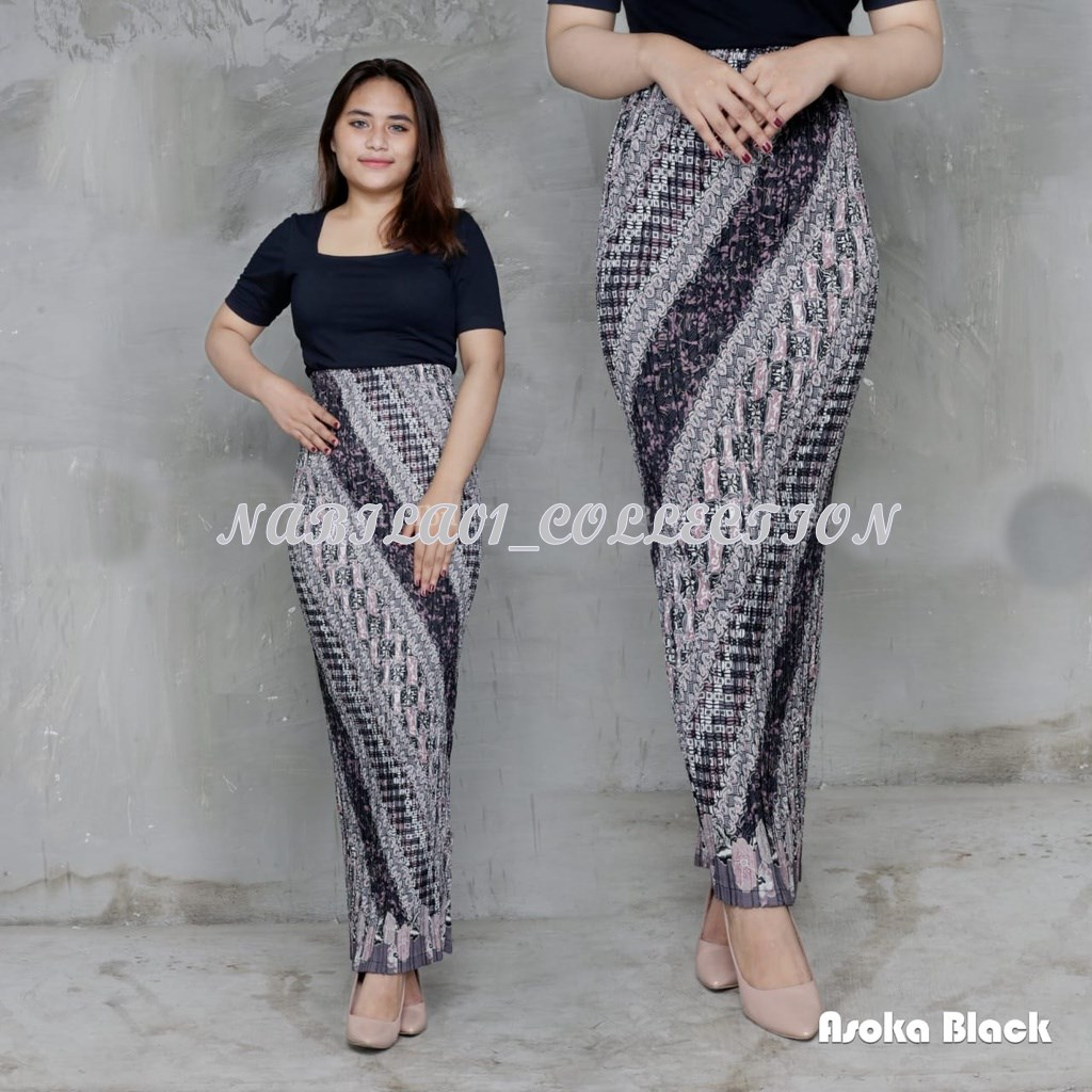 ROK PLISKET TERMURAH Allsize Batik / Bawahan Kebaya Batik / Rok Batik Jumbo