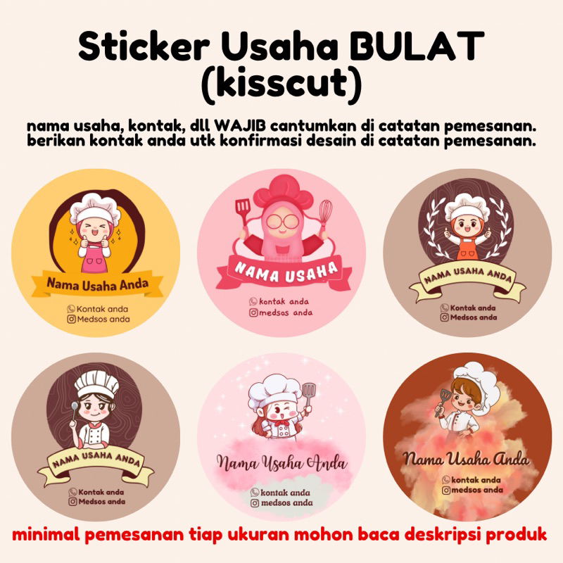 

(BULAT) STICKER LABEL MAKANAN | STICKER USAHA MAKANAN | STICKER BULAT | STICKER KATERING | STICKER CATERING MAKANAN | STIKER USAHA | STIKER BULAT MAKANAN