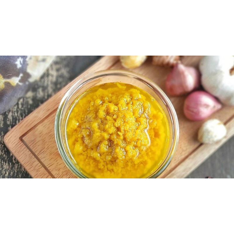 

bumbu dasar kuning dengan menggunakan minyak kelapa asli