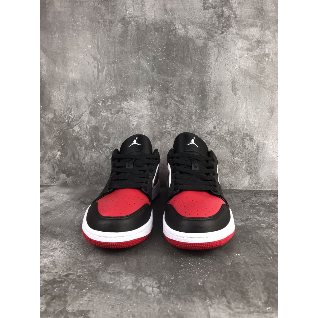 Jordan 1 Low BredToe , 100% Real Pic.