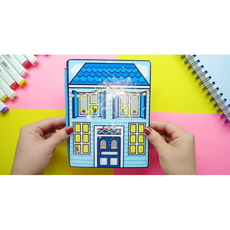 TOBA BOCA TOCA LIFE WORLD QUIET BOOK BLUE HOUSE RUMAH BIRU TOCA BOCA