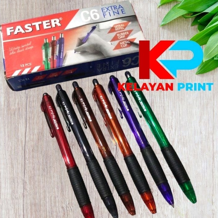 

PULPEN PENCET FASTER C6 EXTRA FINE TINTA HITAM PER PAK ISI 12 PCS