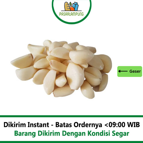 Bawang Putih Kupas 250 Gr Pasar Lampung