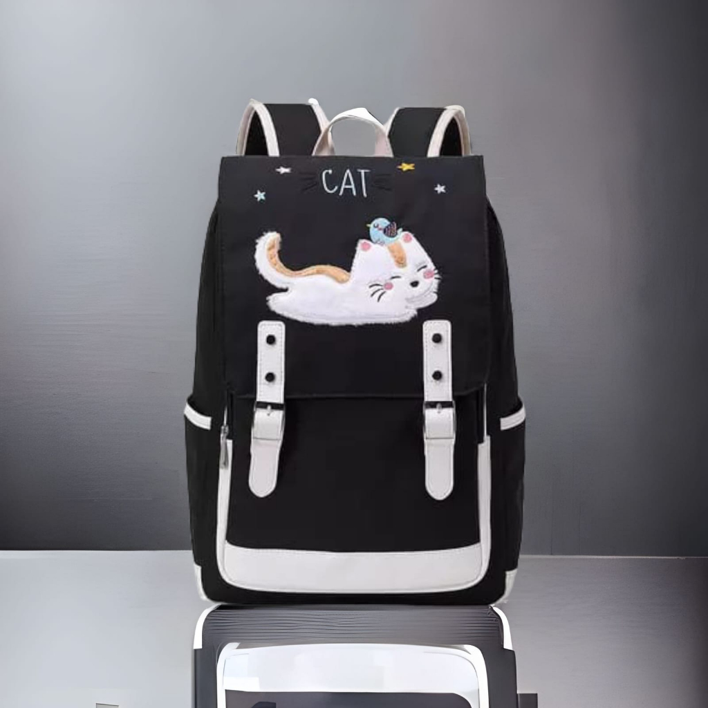 Tas Sekolah Ransel Pria Backpack Cat Cewek PAUD SD SMP SMA SD SMU Murah Kent Kent Distro Murmer